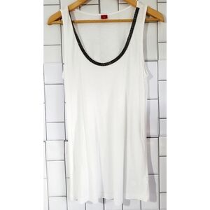 NWOT S OLIVER Womens White Tank Top with Rhineston